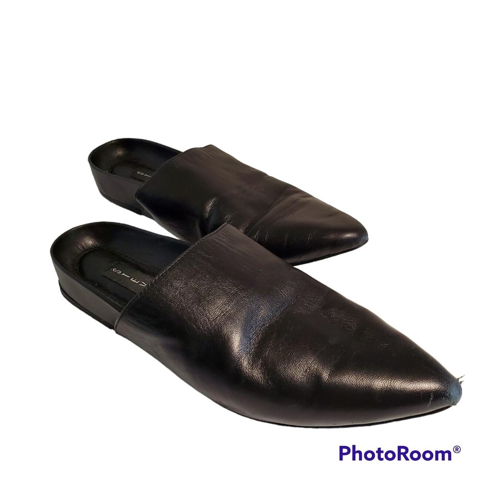 Steven By Steve Madden Mule Women's Size 7M Black Flat Shoe Pointed Toe